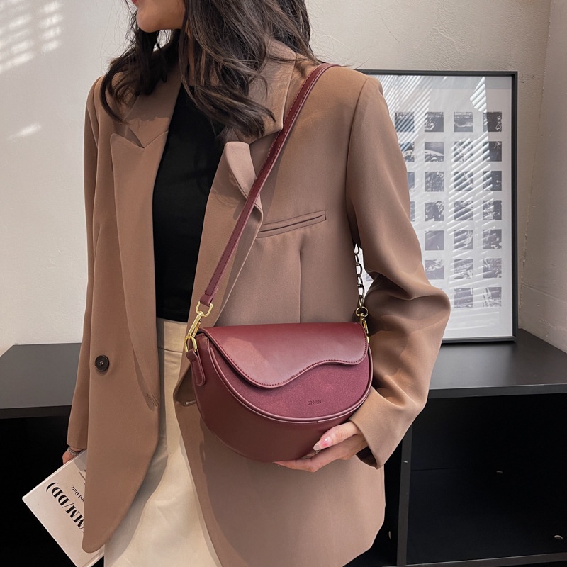 Túi đeo chéo vai JASMIN NOIR bằng da PU thời trang sành điệu dành cho nữ