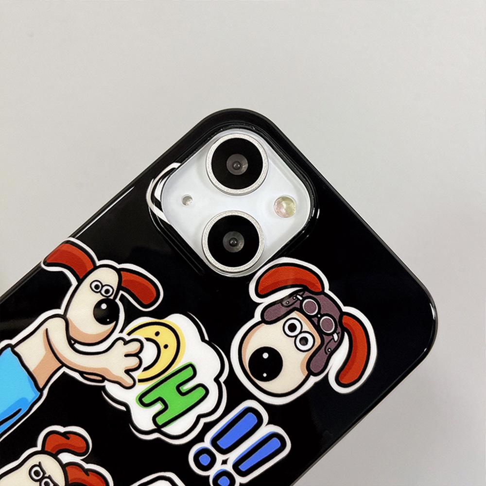 Ốp Điện Thoại TPU Mềm Chống Dấu Vân Tay Và Chống Rơi Họa Tiết Chú Cún Hoạt Hình Dành Cho IPhone 11 12 13 14 Pro Max