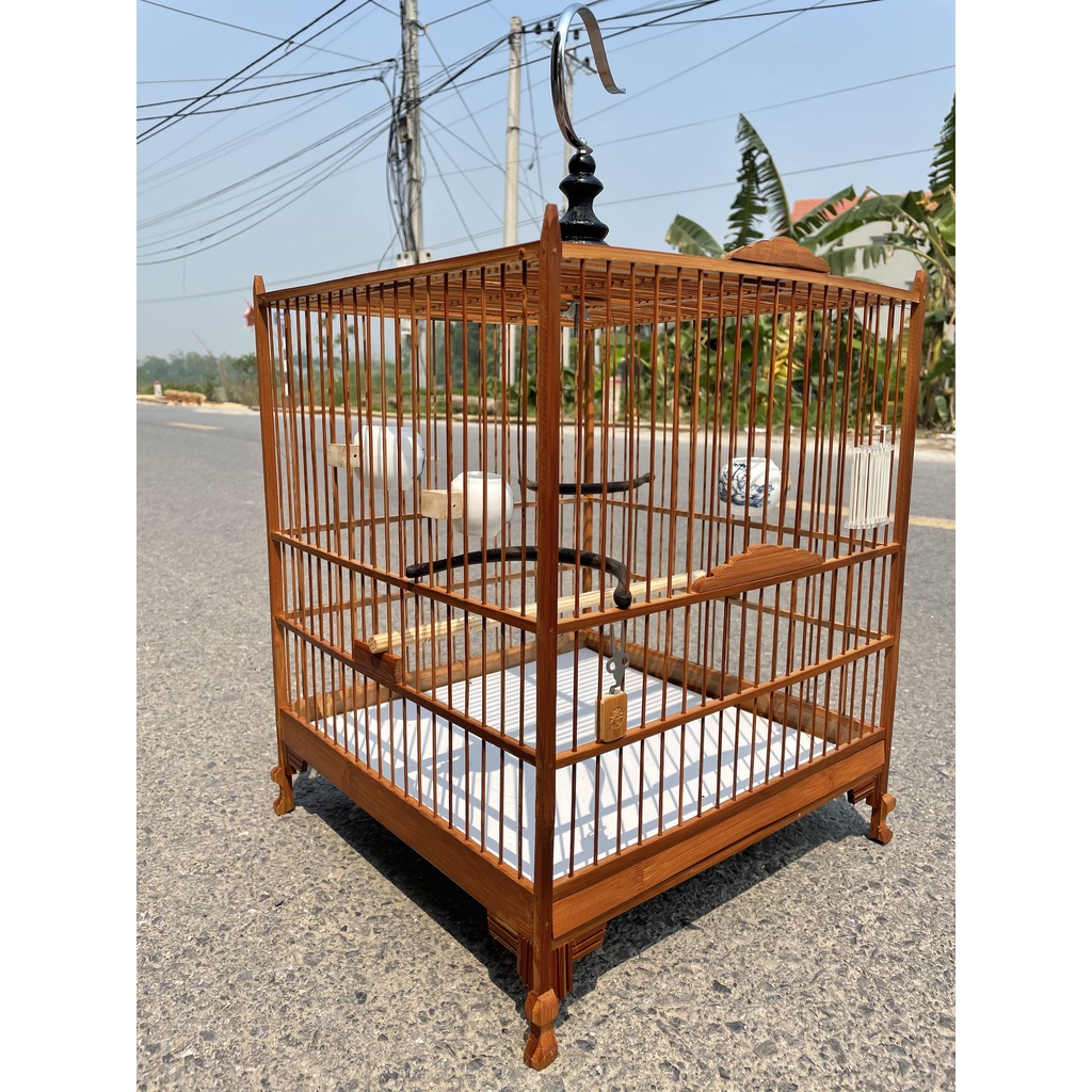 Khung lồng chào mào tre già đã qua xử lý chống mối mọt siêu dễ ráp