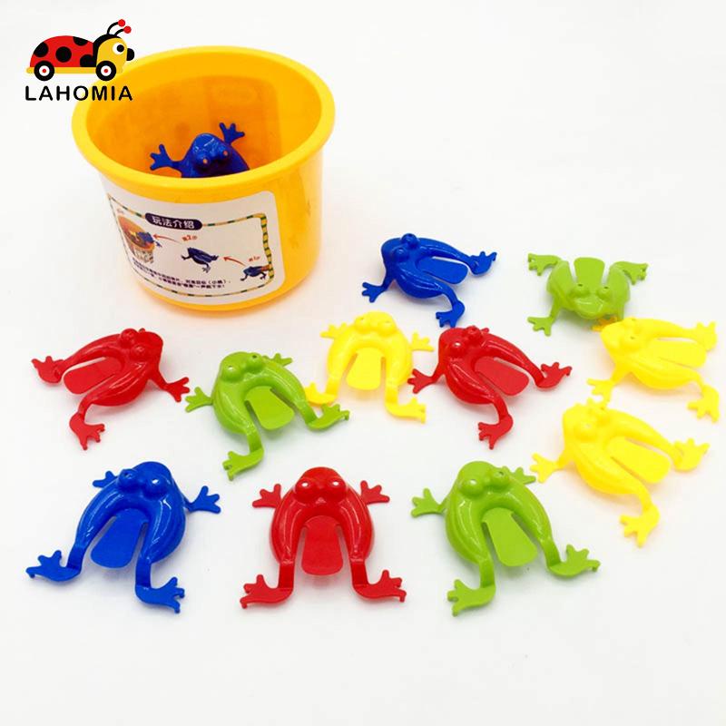 LAHOMIA Set đồ chơi ếch nhảy 12 món và 1 xô vui nhộn dành cho trẻ em