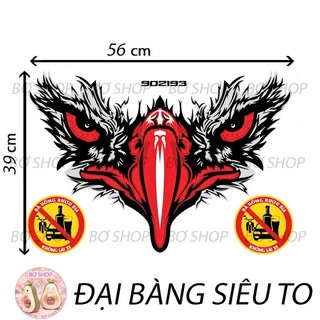 TEM MỎ ĐẠI BÀNG DÁN XE MÁY- OTO