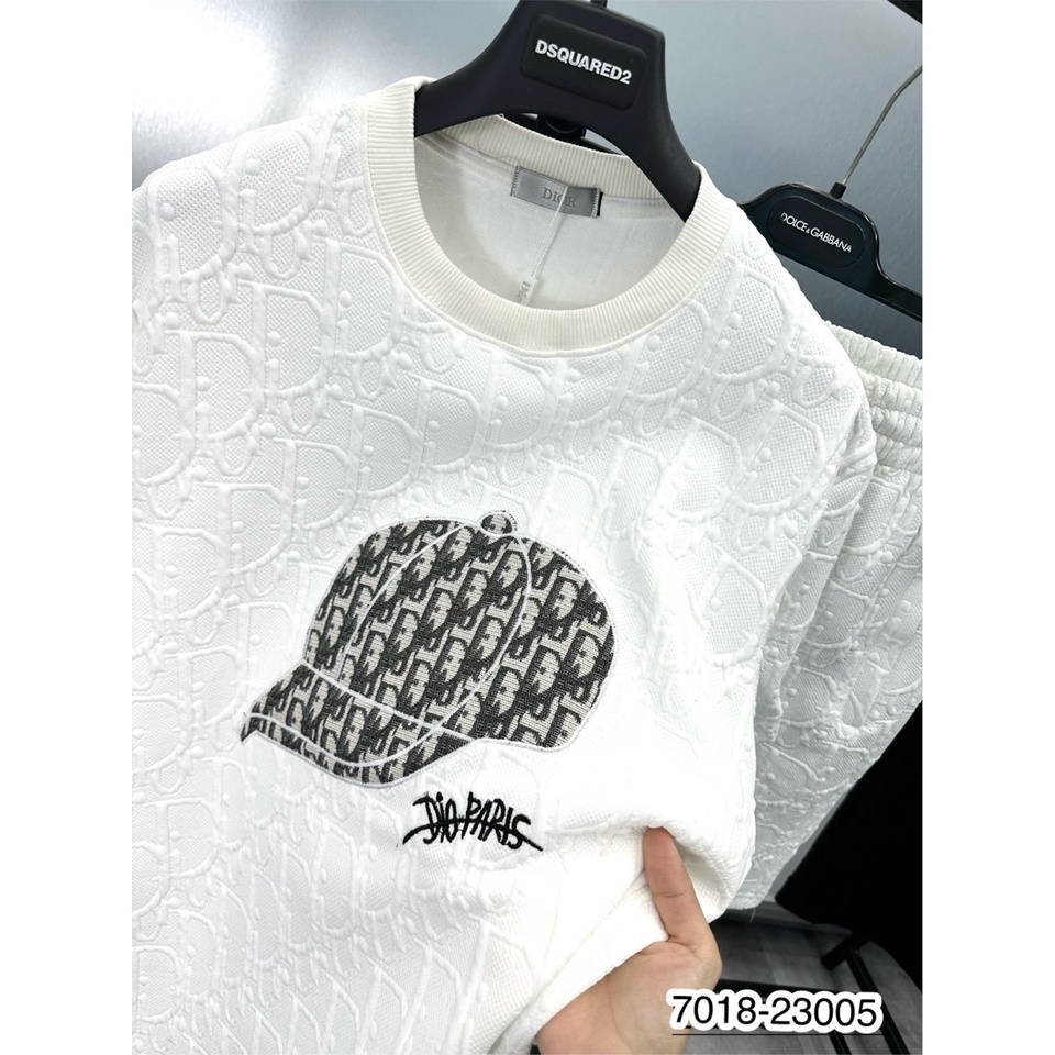 Bộ Quần Áo DI-OR Nam Thêu Họa Tiết Mũ Cao Cấp - Quần Áo Nam DI-OR Dập Vân Nổi Cực Đẹp