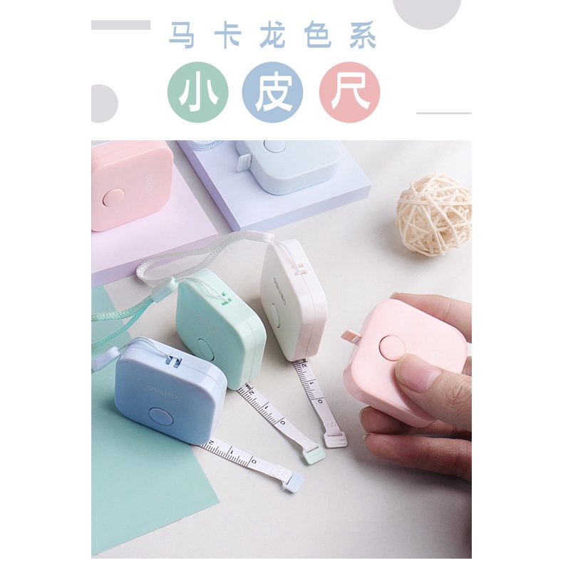 Thước Dây Cuộn Nhỏ Gọn Deli Dài 1,5m