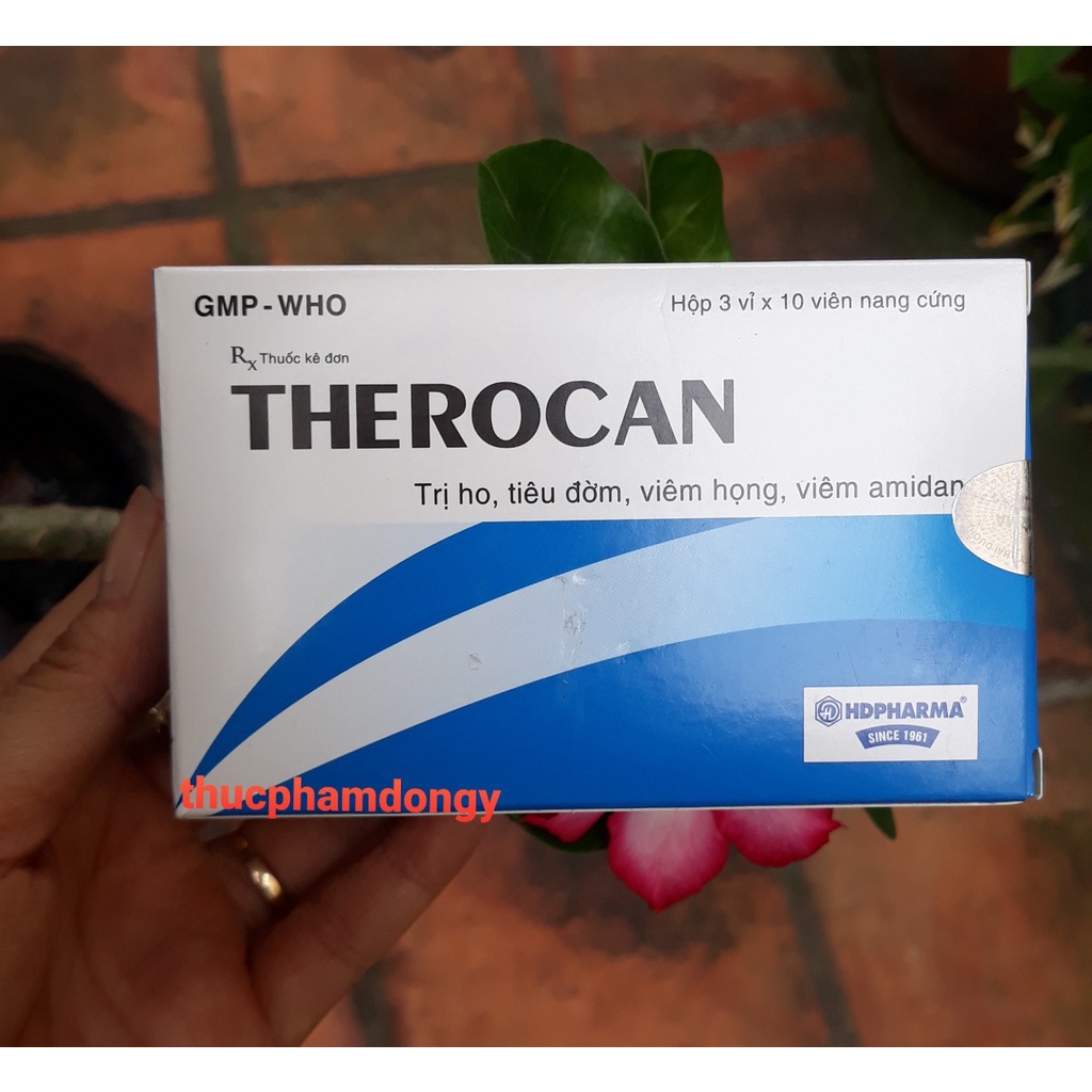 Therocan - Viên uống hỗ trợ giảm ho hộp 30 viên