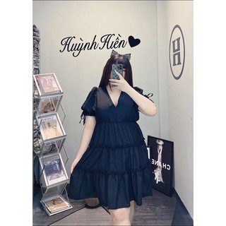 ❤️ BIGSIZE ❤️ ĐẦM CỔ V BBD 60-100KG