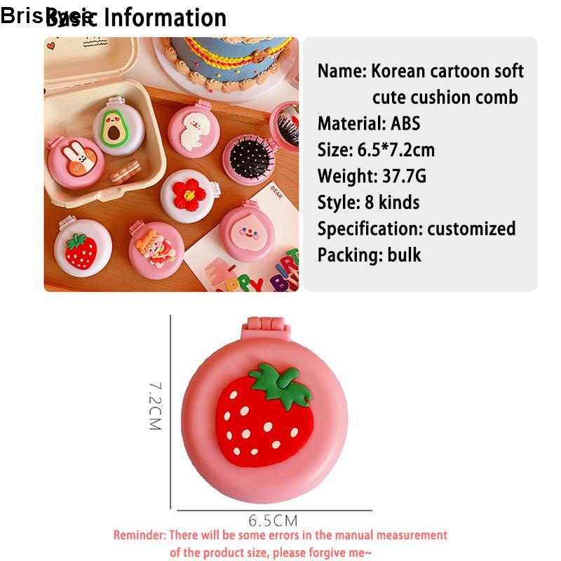 🎶Lược Gấp Kèm Gương Mini Phong Cách Hàn Quốc Dễ Thương - Shop Giao Mẫu Ngẫu Nhiên