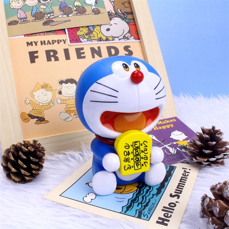 Mô Hình Nhân Vật Doraemon 9cm Bằng PVC Dùng Trang Trí Vườn