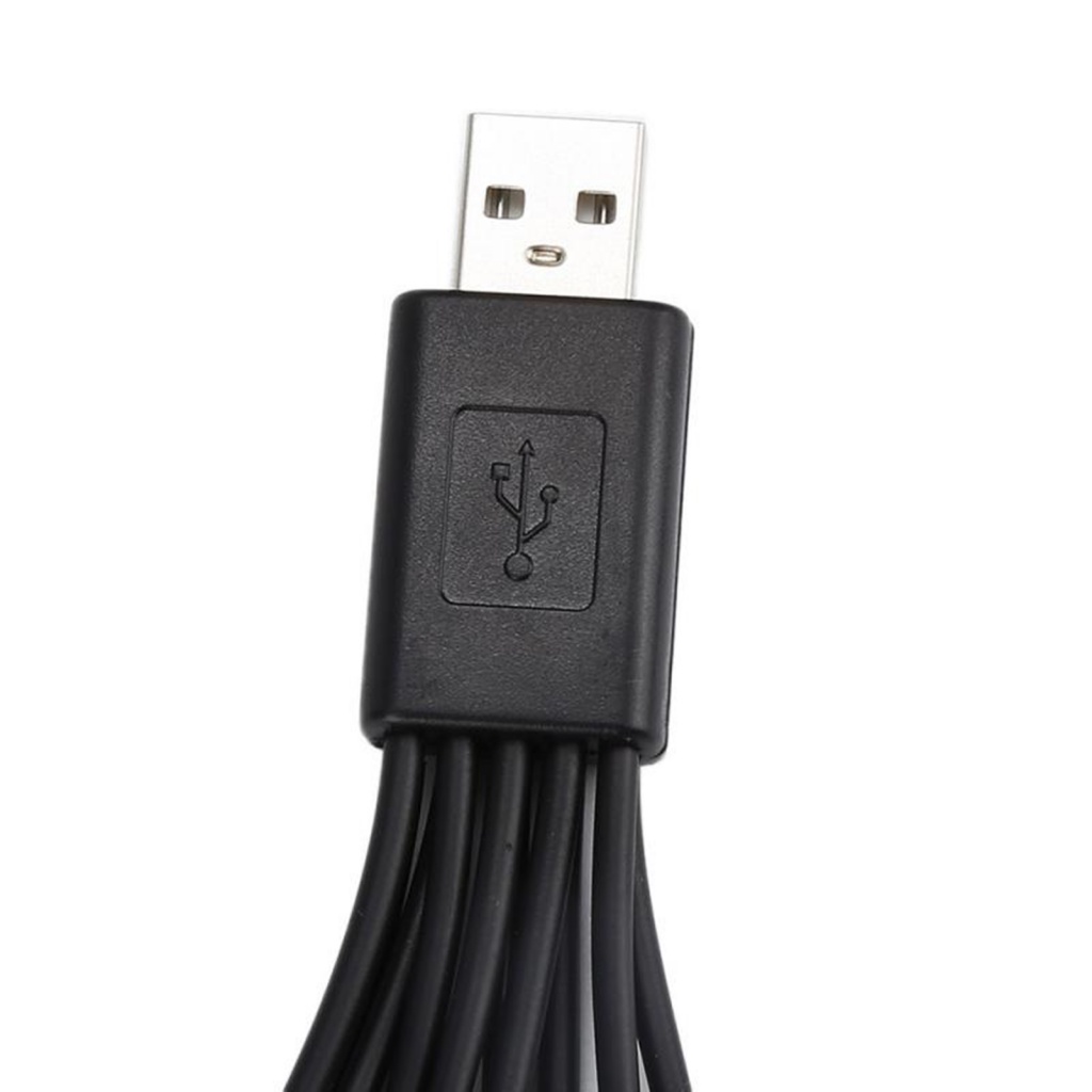 Cáp Sạc USB 1 Drag 10 Hình Hoa Hướng Dương Đa Năng Cho Gia Đình