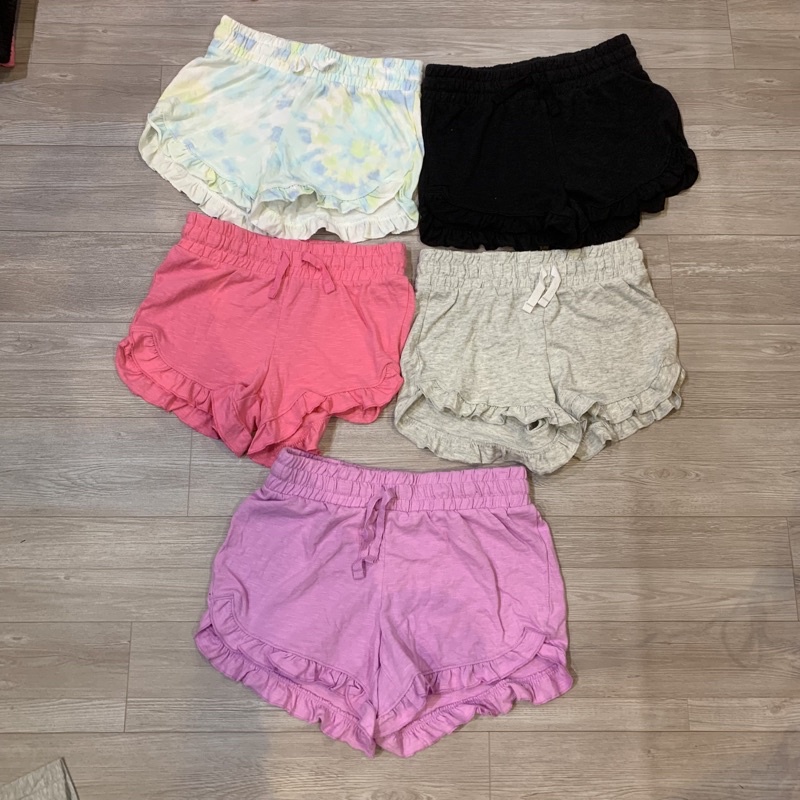 Quần short cotton bé gái viền bèo dư xịn