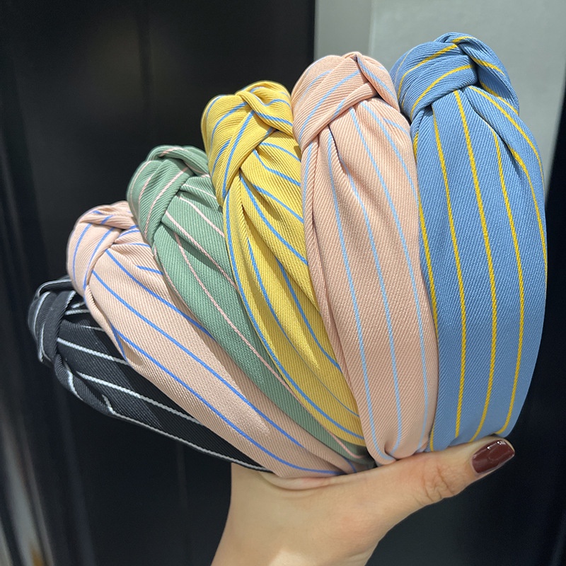 Băng Đô Thể Thao Họa Tiết Sọc Thời Trang Thu Đông Cho Nữ