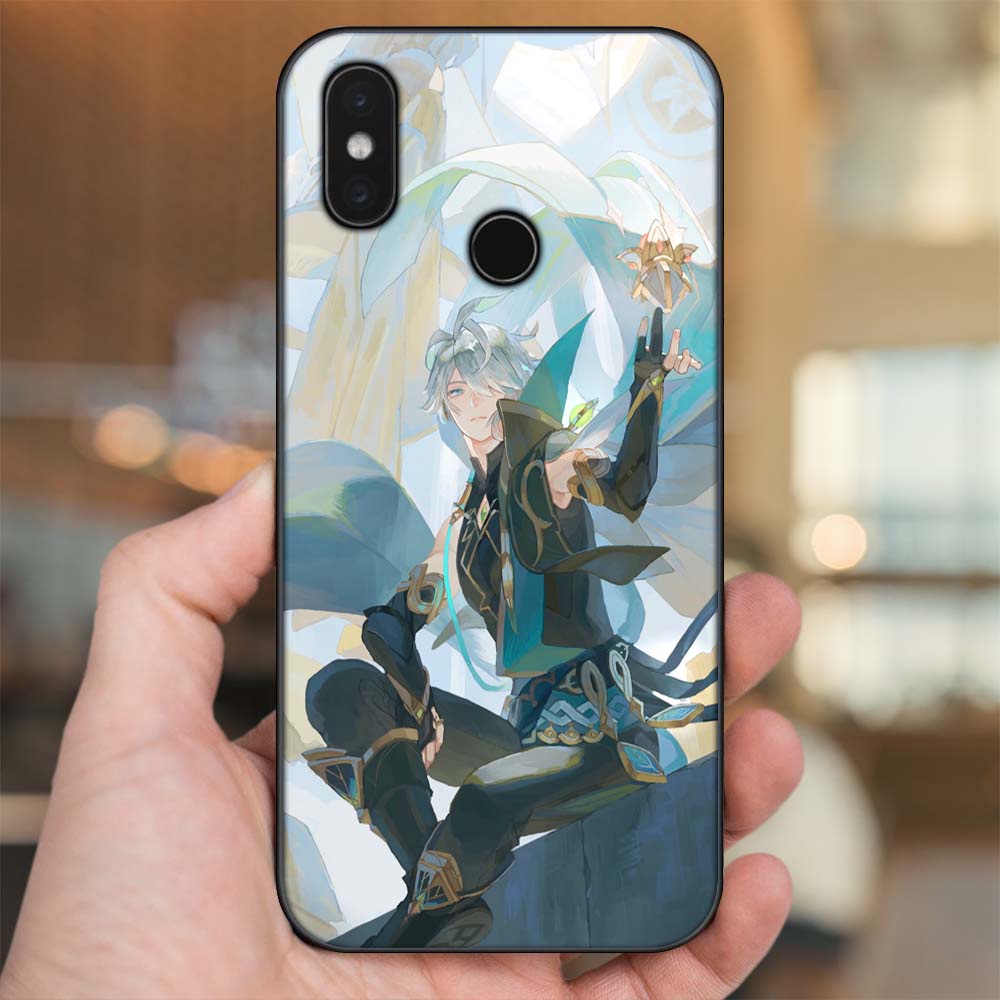 Ốp lưng Xiaomi Mi 8, Mi 8 SE viền đen in hình Alhaitham Genshin Impact