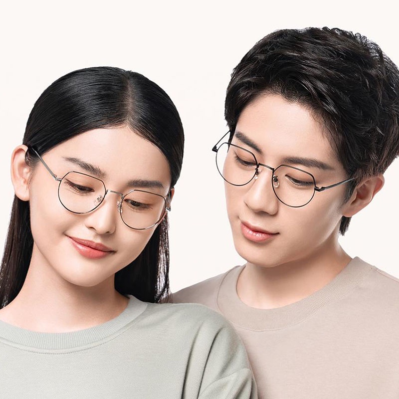 Kính Mát Tròng Vuông / Đa Giác Bằng Titan Chống Ánh Sáng Xanh Chất Lượng Cao Xiaomi Mijia 15g
