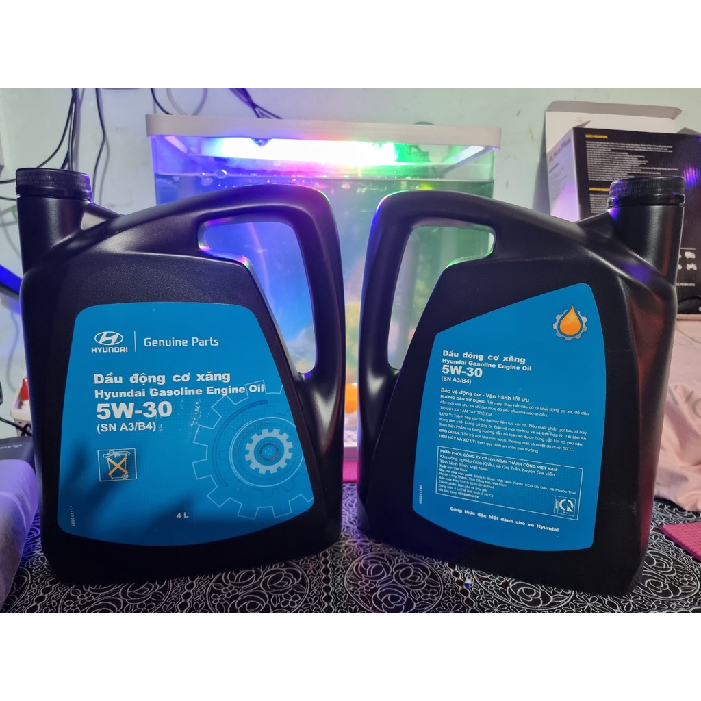 Nhớt Hyundai Chính Hãng 5W30 4 Lít Chính Hãng