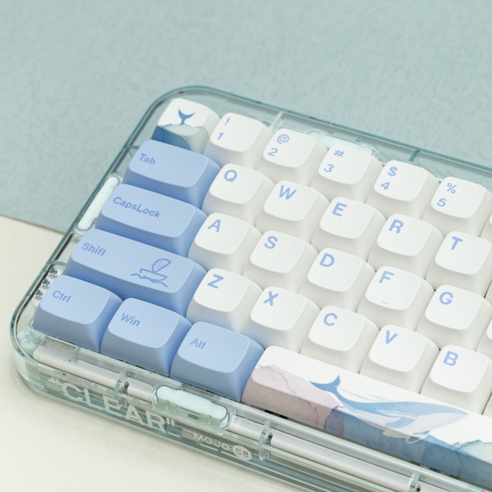 136 Phím Haiyun Keycaps XDA Profile Cá Voi Đại Dương PBT Dye Sub Bàn phím cơ Keycap