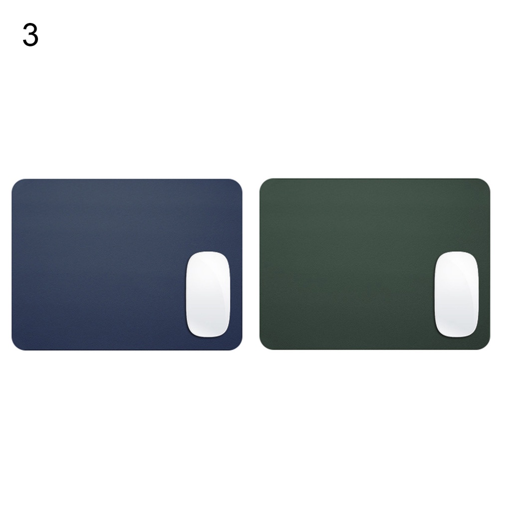 Tấm Lót Chuột Và Bàn Phím Máy Tính Giả Da Dày Hai Mặt Chống Trượt Chống Thấm Nước Chống Mài Mòn Màu Trơn In Hình Hoa Hướng