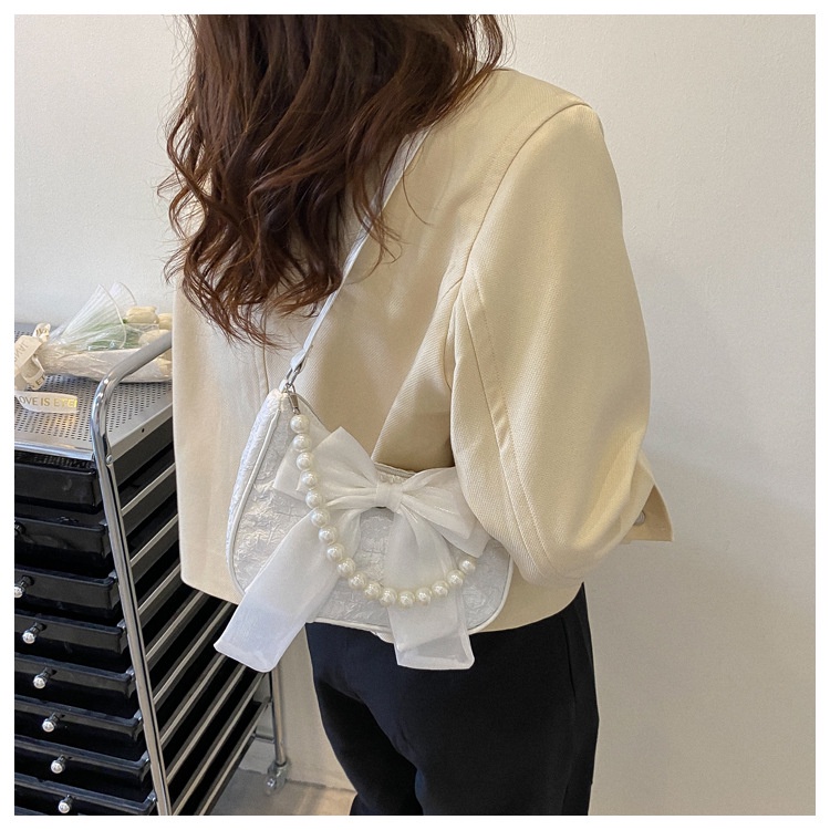 MISCHA Túi Đeo Vai Đính Nơ Phong Cách Phương Tây Thời Trang Cho Nữ