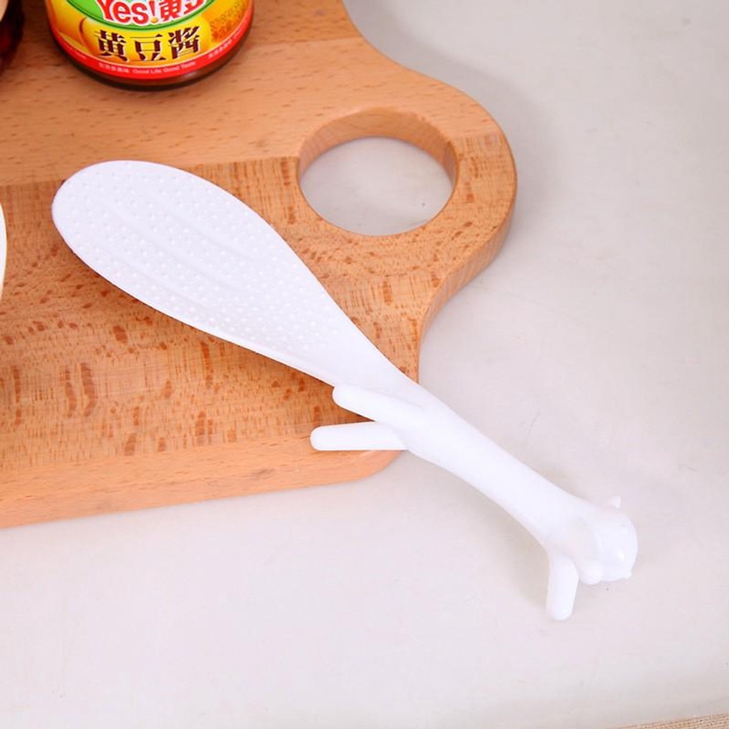 Vá muôi múc cơm chống dính hình chú thỏ siêu xinh