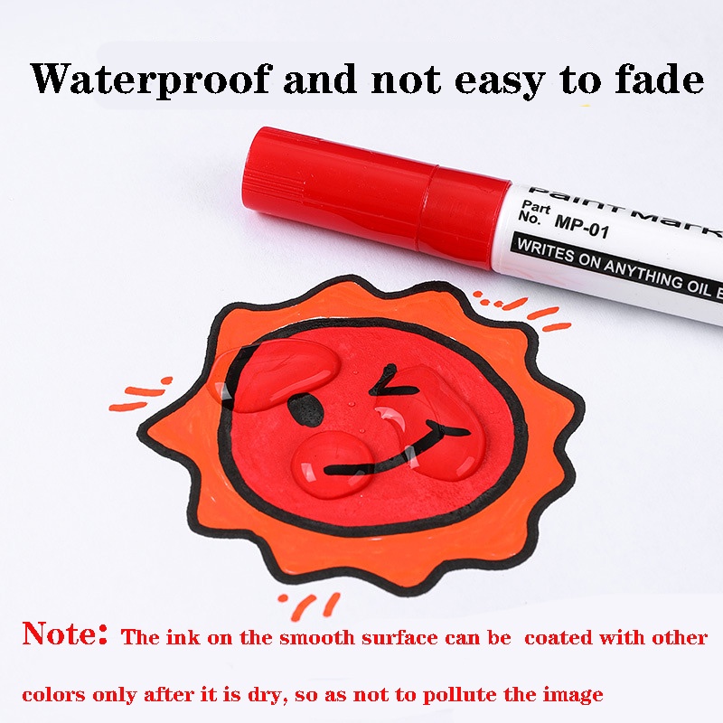 Bút Đánh Dấu Bằng Gốm 12 Màu Không Phai Không Phai Màu Đen