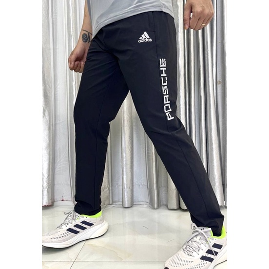 QUẦN DÀI THỂ THAO NAM VẢI DÙ THUN CO GIÃN TẬP GYM, CHẠY BỘ, ĐỨNG LỚP, LEO NÚI