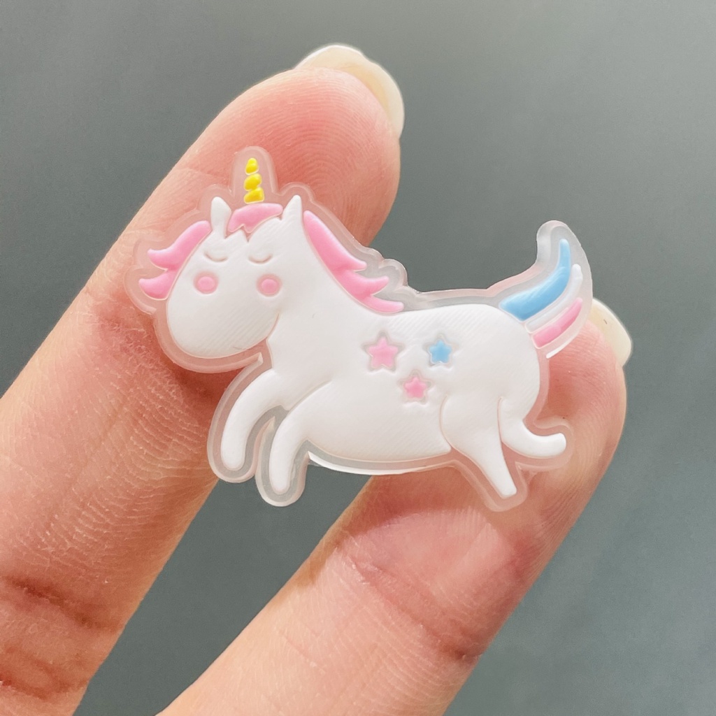 Luminous Crocs Jibbitz Crocs Charm Dép Crocs Dạ Quang Hình Chú Ngựa Hoạt Hình Diy