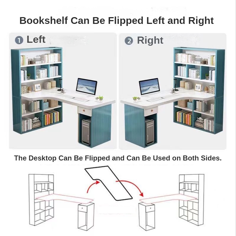 Bàn Làm Việc Với Tủ Sách Bàn Máy Tính Đa Chức Năng Trang Chủ Sinh Viên Bàn Học Phòng Ngủ Văn Phòng