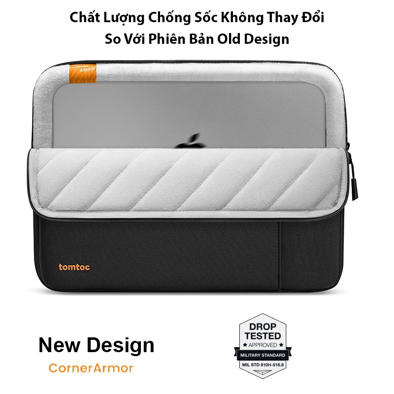 Túi Chống Sốc Tomtoc USA 360 Protective Dành Cho Macbook Air/Pro M1/M2 13/14/15/16inch