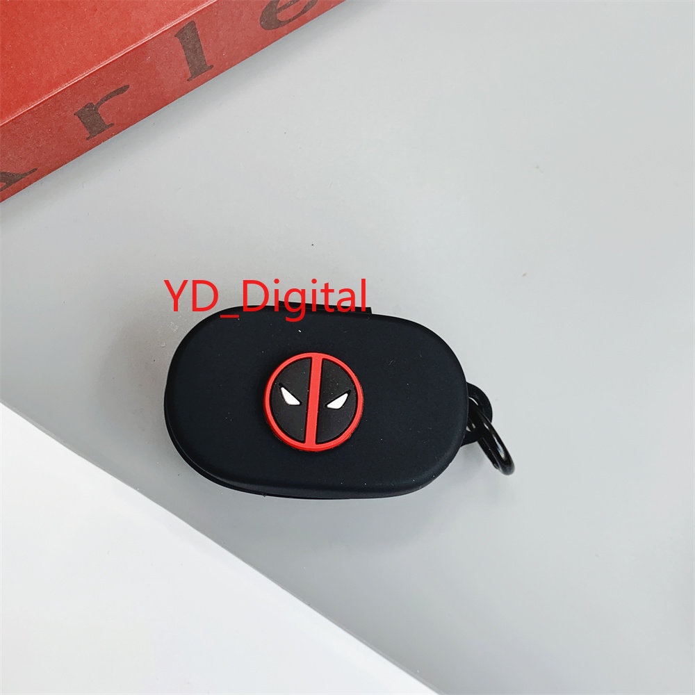 Vỏ Bảo Vệ Hộp Sạc Tai Nghe Soundpets True Free 2 / Air 3-Deluxe HS Chống Sốc Chống Rơi Kèm Móc Khóa Hình Quả Bơi