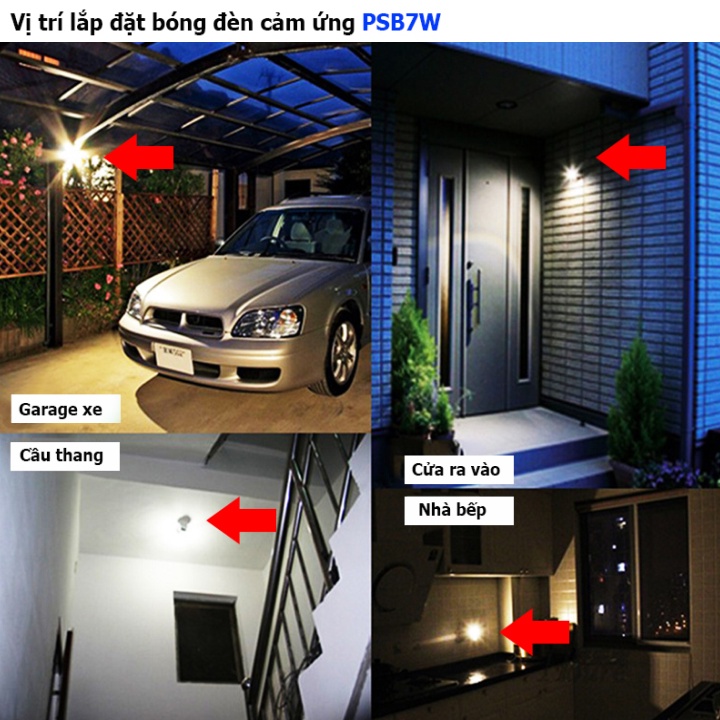 Bóng đèn led cảm ứng ánh sáng LSB8W