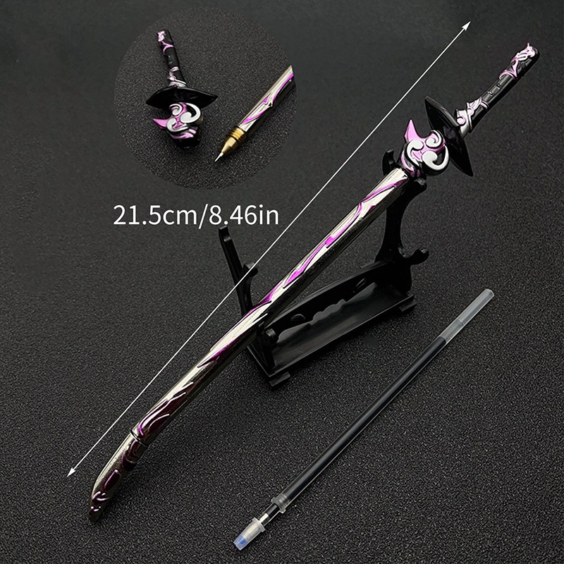 Bút Bi Tạo Hình Vũ Khí Anime Songping Game Genshin Va Chạm Đẹp Mắt