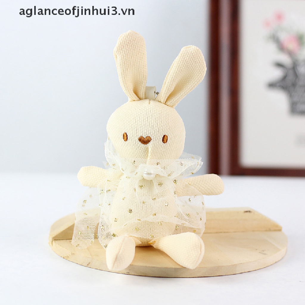 Thỏ Nhồi Bông Mặc Váy / Móc Khóa Dễ Thương Chất Lượng Cao