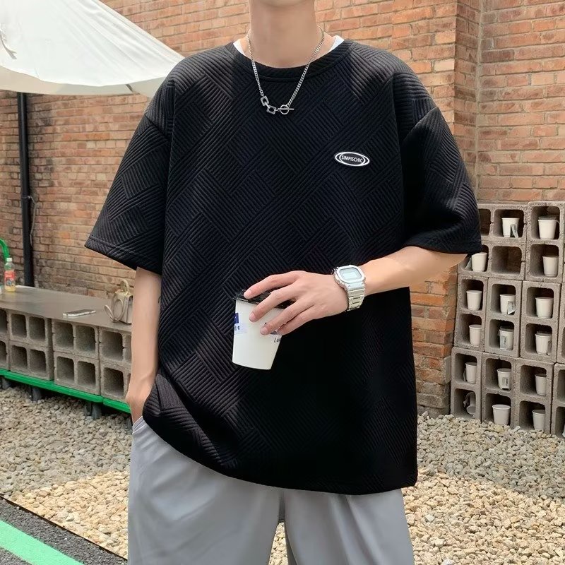 Áo Thun Mùa Hè Tay Lỡ Có 3 Màu Size M-3XL Thời Trang Cho Nam Giới