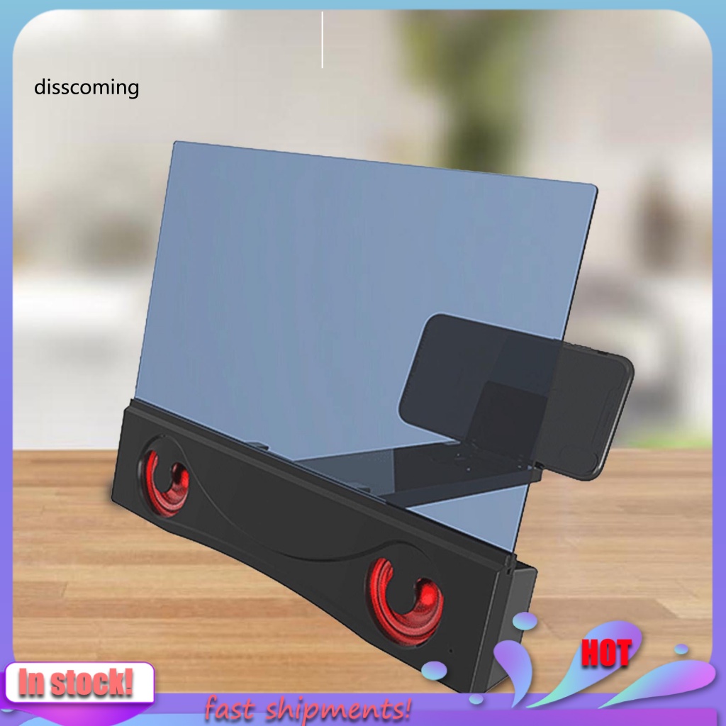 Bộ Khuếch Đại Màn Hình Điện Thoại 12 inch Rảnh Tay Độ Phân Giải Cao 3D Với Loa Bluetooth Cho Xem TV