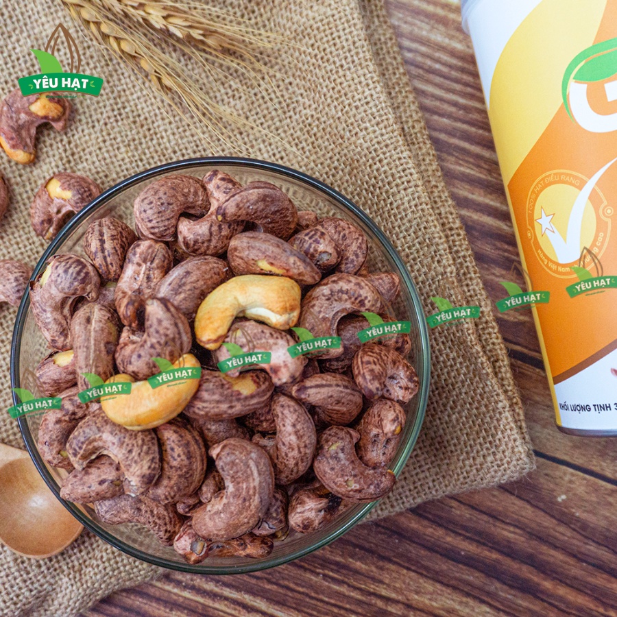 Hạt Điều Vỏ Lụa Rang Muối G’Nut - Hạt Tuyển 100% - Hàng loại 1 (hộp 300G) - Yêu Hạt