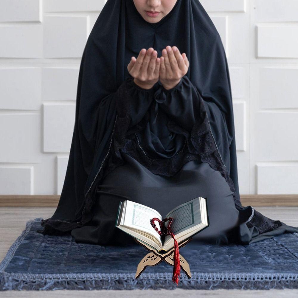 Giá Đỡ Sách Bằng Gỗ Khắc Chữ Hồi Giáo Độc Đáo