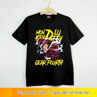 Áo thun anime one piece in hình luffy gear 4 ngầu