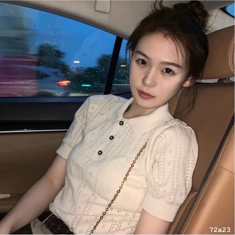 Áo polo len dệt kim