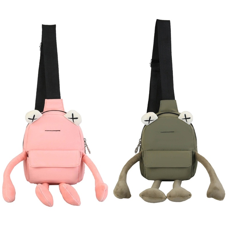 Túi Đeo Chéo Ngực Đựng Điện Thoại Hình Chú Ếch Dễ Thương