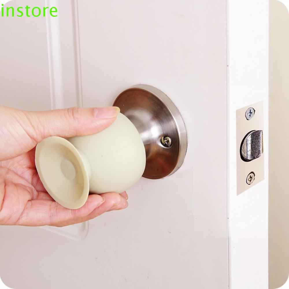 1 Vỏ Bọc Tay Nắm Cửa Hình Tròn Chống Bụi Bẩn / Va Chạm An Toàn Cho Bé