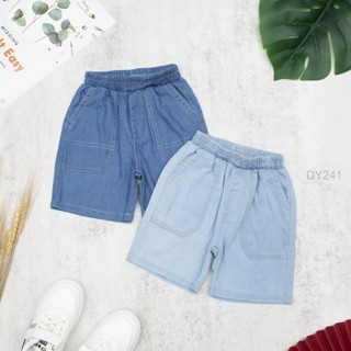 Quần đùi jeans LITIBABY mềm 2 túi ngang size nhí 2 8 tuổi