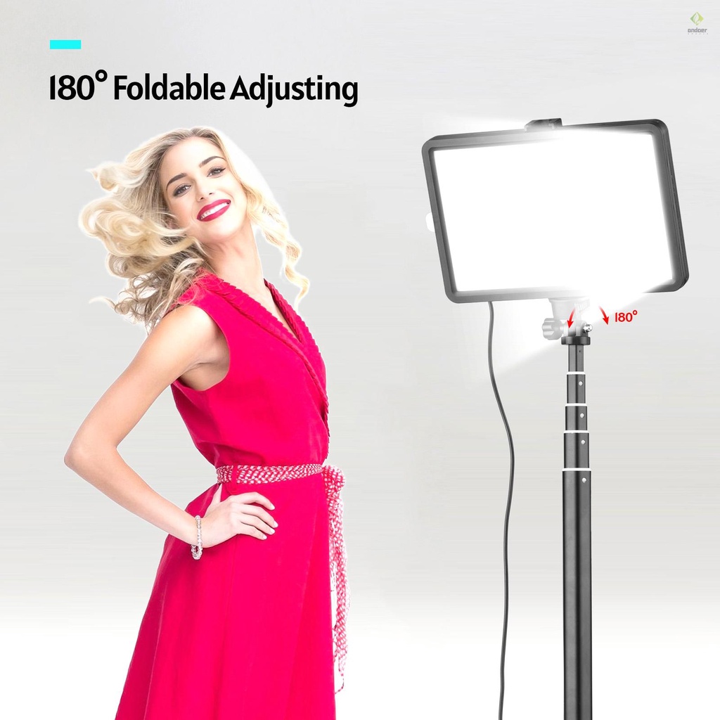 Đèn LED USB 1 * Đèn LED 3200K-5600K + 1 Chân Tripod Có Thể Mở Rộng Hỗ Trợ Quay Video