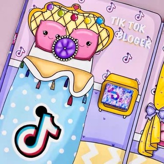 Ngôi nhà búp bê giấy idol Tictok Doll House