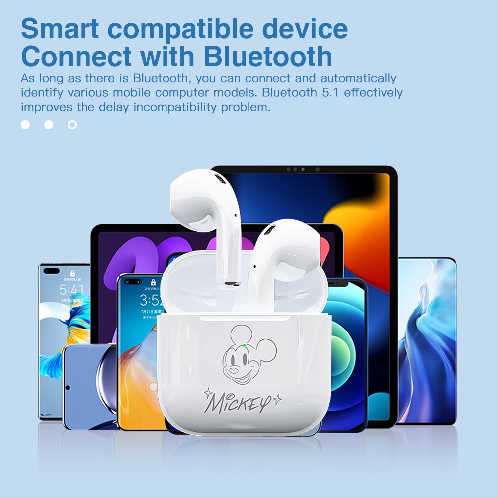 Disney FX-951B Tai nghe Bluetooth không dây âm thanh hifi có micro màn hình hd