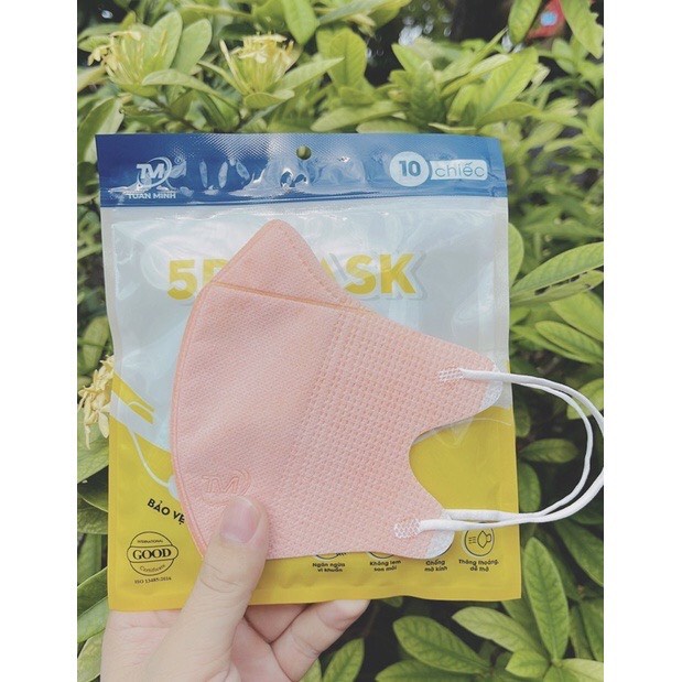 Combo 100c Khẩu Trang 5D Tuấn Minh Túi Zip