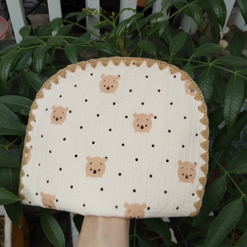 Gối Xô Sơ Sinh - Gối Xô 10 Lớp Muslin Phong Cách Hàn Quốc Cho Bé Sơ Sinh Siêu Mềm, Mịn, Thấm Hút Mồ Hôi Tốt