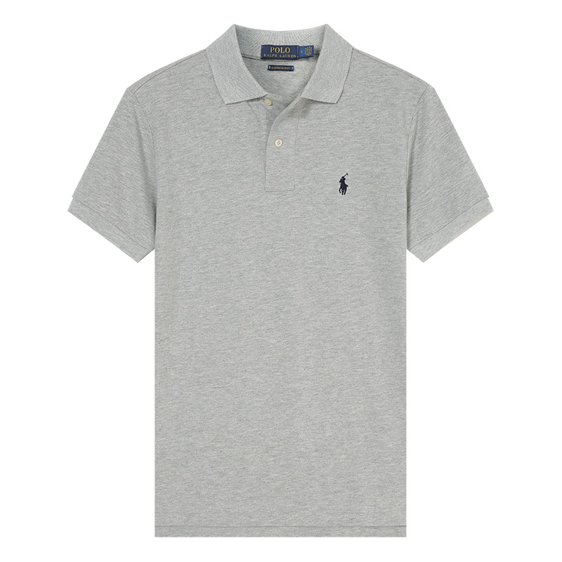 Po Áo Thun polo Cotton Nguyên Chất Thêu Hình Ngựa Pony Cổ Điển Tay Ngắn Đơn Giản Có Nhãn Dán + Tag Cho Nam