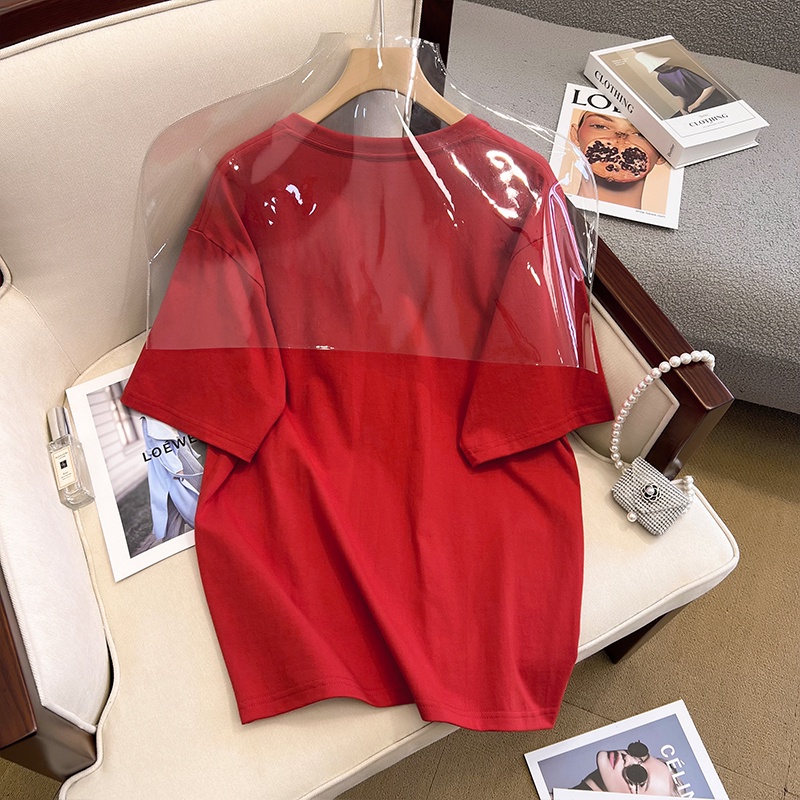 Áo thun NRVP 100% cotton tay ngắn dáng suông in họa tiết hoạt hình thời trang unisex size 5XL