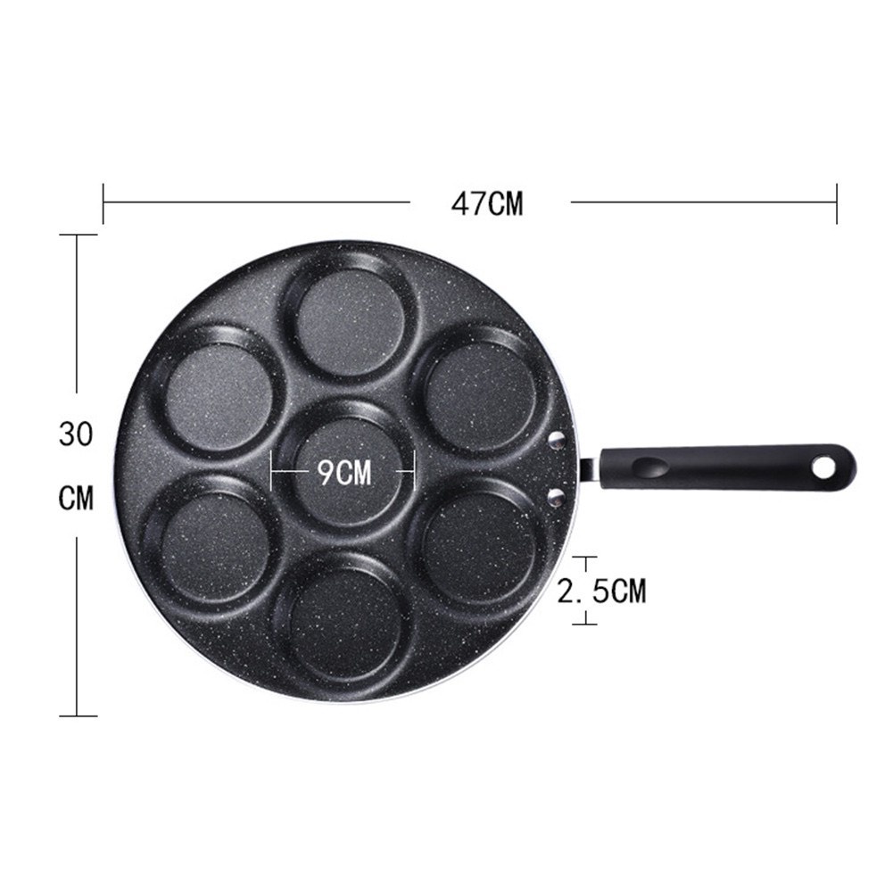 Hàng Sẵn Chảo Chiên Trứng 7 Ngăn Chống Dính Chảo chia ô chống dính