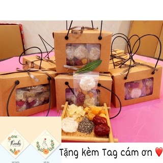 Túi giấy kraft yến sào đựng set yến baby 14x10x6cm