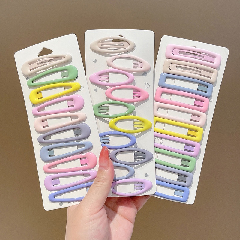 Set 10 Kẹp Tóc Hình Ngôi Sao / Trái Tim Dễ Thương