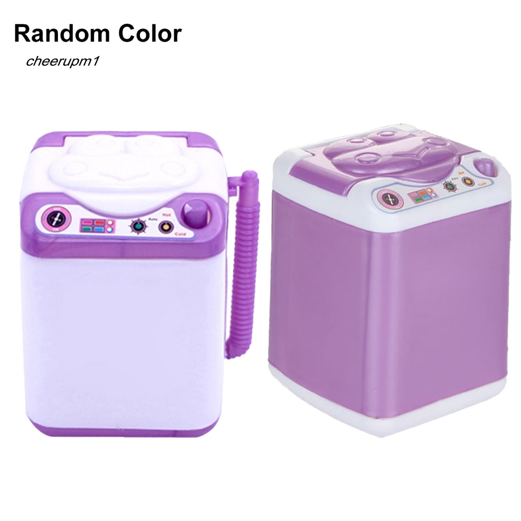 Máy Giặt Đồ Chơi Mini Bằng Silicon Dễ Thương Cho Nhà Búp Bê
